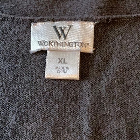 Worthington Black Cardigan Sweater - Picture 6 of 9